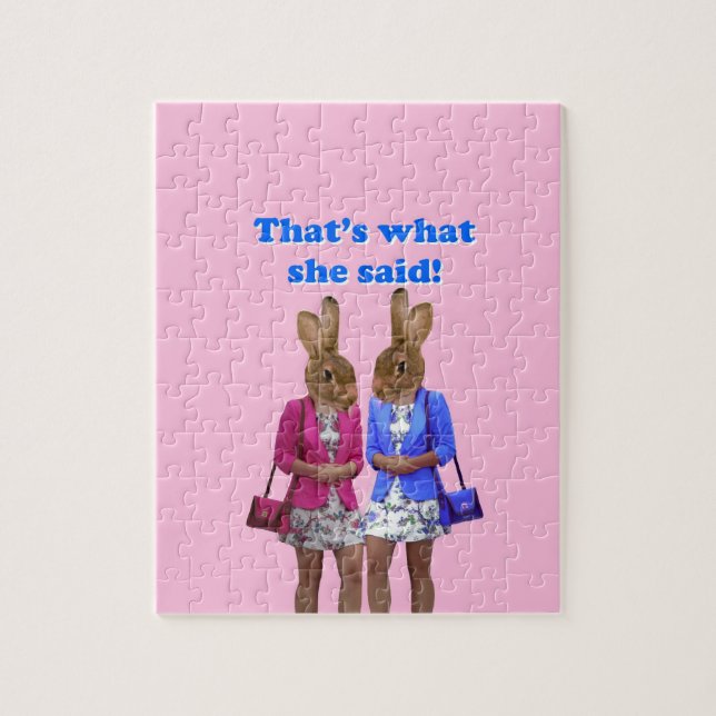 Funny that's what she said text jigsaw puzzle (Vertical)
