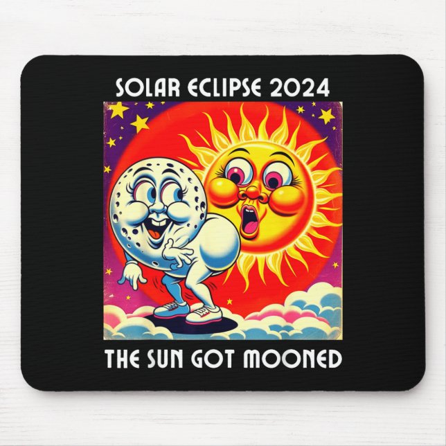 Funny The America Solar Eclipse 4 08 Mouse Mat (Front)