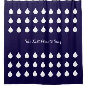 funny 'the best place to sing' shower curtain