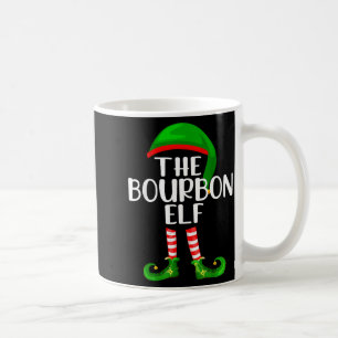 Funny The Bourbon Elf Matching Family Christmas Coffee Mug