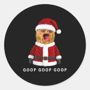Funny The Burnt Peanut Goop Bungulator Christmas Classic Round Sticker
