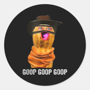 Funny The Burnt Peanut Goop Bungulator  Classic Round Sticker