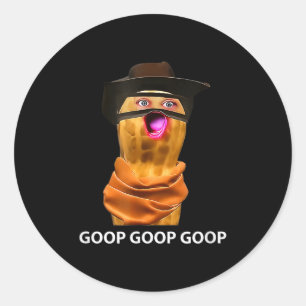 Funny The Burnt Peanut Goop Bungulator Tee Classic Round Sticker