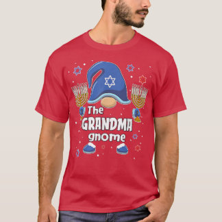 Funny The Grandma Gnome Hanukkah Matching Family P T-Shirt