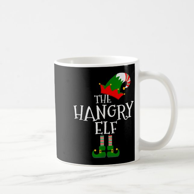 Funny The Hangry Elf Matching Family Group Gift Ch Coffee Mug (Right)