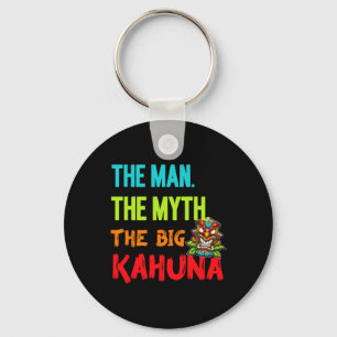 Funny The Man The Myth The Big Kahuna Men's Tiki F Key Ring
