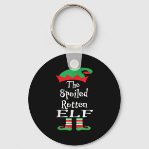 Funny The Siled Rotten Elf Shirt Christmas Matchin Key Ring