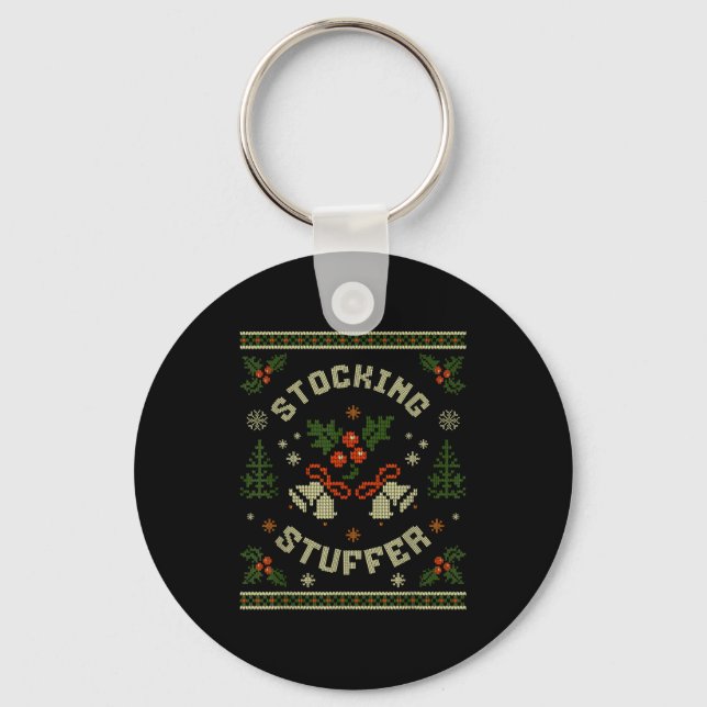 Funny The Stocking Stocking Stuffer Matching Coupl Key Ring (Front)