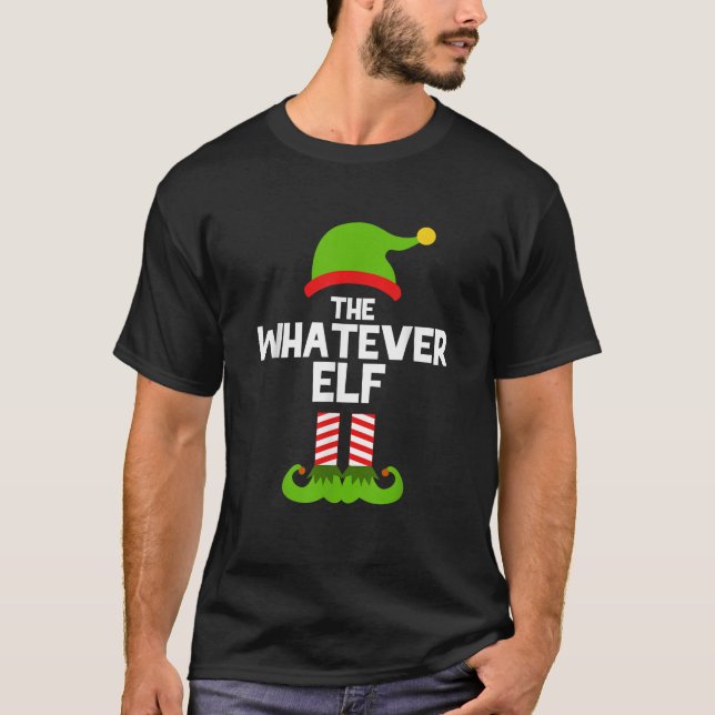 Funny The Whatever Elf Christmas Family Party Paja T-Shirt (Front)