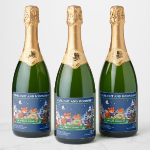 Funny The Winner Drinks It All Sparkling Wine Label
