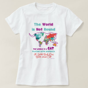 Funny The World is a Cat T-Shirt