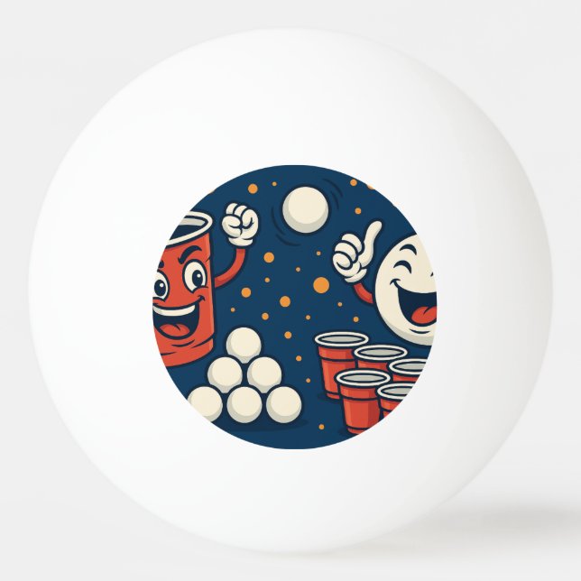 Funny Themed  Ping Pong Ball (Back)