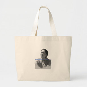 Funny Therapy Quote-My Therapist Says Im Hilarious Large Tote Bag