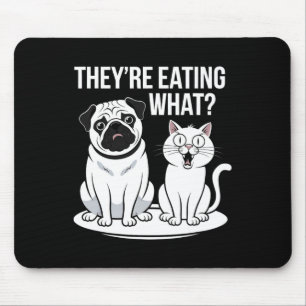 Funny They're Eating The Dogs Theyre Eating The Ca Mouse Mat
