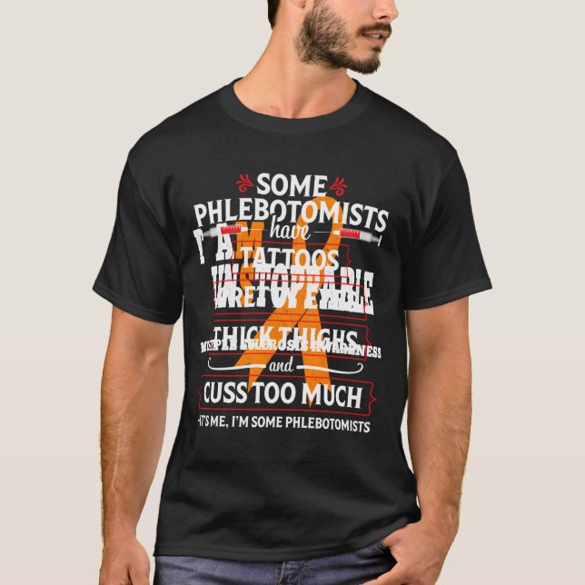 Funny Thighs Phlebotomist Phlebotomy Technician Nu T-Shirt (Front)