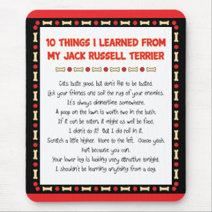 Funny Things I Learned From Jack Russell Terrier Mouse Mat