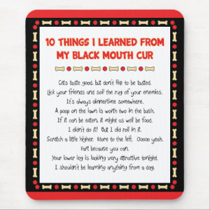 Funny Things I Learned From My Black Mouth Cur Mouse Mat