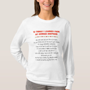 Funny Things I Learned From My German Shepherd T-Shirt
