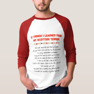Funny Things I Learned From My Scottish Terrier T-Shirt