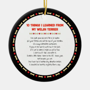 Funny Things I Learned From My Welsh Terrier Ceramic Tree Decoration