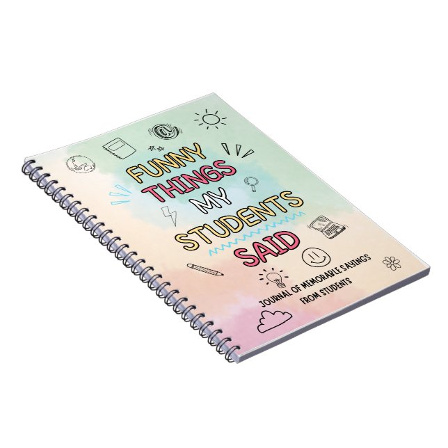 Funny Things my Students Said journal (Right Side)