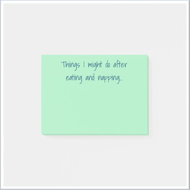 Funny Things to Do After Napping Post It Notes (Creator Uploaded)