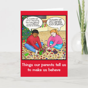Funny Things We Tell Kids Christmas Card