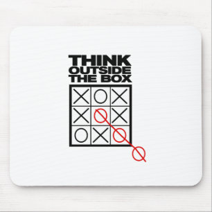 Funny Think Outside the box Mouse Mat