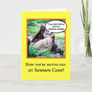 Funny Thinking of You, Summer Camp, Orangutans Card