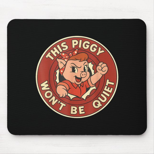 Funny This Ggy Won't Be Quiet  Mouse Mat (Front)