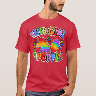 Funny This Girl Is Poppin' Cool Fidget Shape Pop I T-Shirt