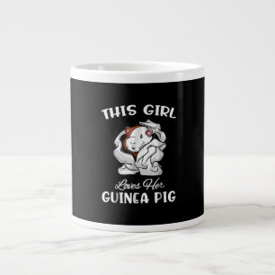 Funny This Girl Loves Her Guinea Pig Cute Pet Large Coffee Mug