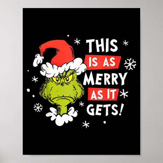 Funny This Is As Merry As It Gets Christmas, Sarca Poster (Front)