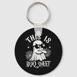 Funny This Is Boo Sheet Ghost Lazy Halloween Men W Key Ring