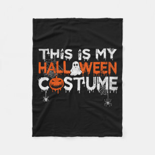 Funny This Is Halloween Costume Shirts Men Women Fleece Blanket