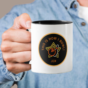 Funny This Is How I Bowl Personalised Gift Mug