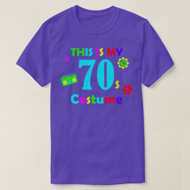 Funny This is My 70s Costume 70's Party Seventies  T-Shirt (Design Front)