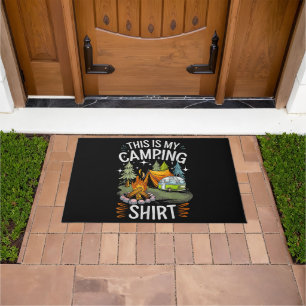 Funny This Is My Camping For Camper Doormat