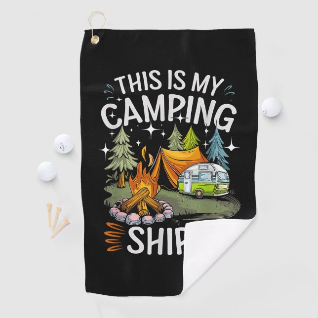Funny This Is My Camping For Camper Golf Towel (InSitu)