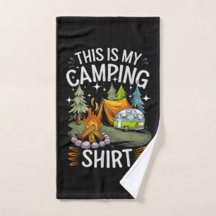 Funny This Is My Camping For Camper Hand Towel