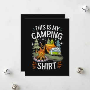 Funny This Is My Camping For Camper Holiday Card