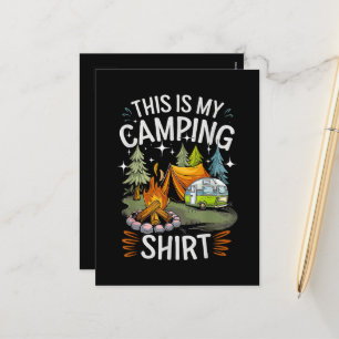 Funny This Is My Camping For Camper Holiday Postcard