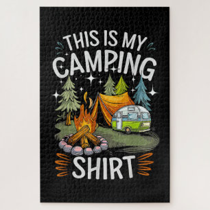 Funny This Is My Camping For Camper Jigsaw Puzzle