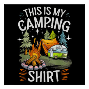 Funny This Is My Camping For Camper Poster