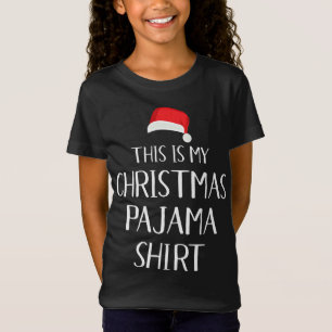 Funny this is my christmas pajama or pj costume T-Shirt