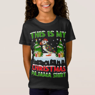 Funny This Is My Christmas Pajama Puffin Christmas T-Shirt