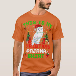 Funny This Is My Christmas Pajama  Snowy Owl Chris T-Shirt
