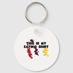 Funny This Is My Eating, Ketchup, Mustard, Bbq Sau Key Ring