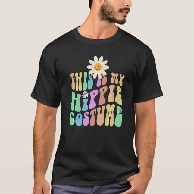 Funny THIS IS MY HIPPIE Costume Groovy Hipster Pre T-Shirt (Front)