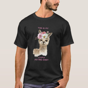 Funny This is my Llama petting T-Shirt